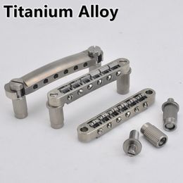 Titanium Alloy Tune-O-Matic Roller Saddle Bridge For LP SG