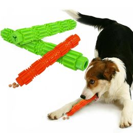 Pet Chew Toys Bite Resistant Rubber Stick Cat Puppy Teeth Cleaning Toothbrush Dogs Food Dispensing Training Toy