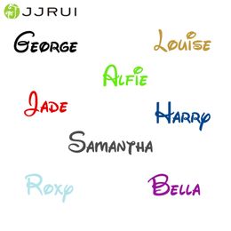 JJRUI Personalised Name Boy or Girl With Vinyl Sticker Decal Wall Art Sticker SIZE S/M