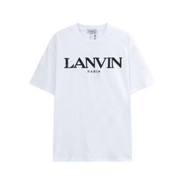 Mens TShirts Lan vins Mens Womens Designer T shirts Printed Fashion man Tshirt Top Quality Cotton Casual Tees Short Sleeve Luxury Hip Hop Streetwear TShir OMX5