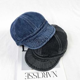 Ball Caps Spring Autumn Fashion Short Brim Denim Cap Summer Outdoor Leisure Visor Hat Trend Baseball Caps Hip Hop Sport Hats Present J230608