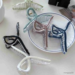 Other Women Girl Hair Cl Plastic Headwear Large Size Clip Hairpin Crab Barrettes Styling Tool Fashion Ornament Accessories R230608