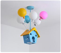 Pendant Lamps Modern Children Room Hanging Wood House Light Kid Princess Living Kitchen Lights