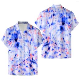 Men's T Shirts Mens Large Tall Men Short Sleeve Spring Summer Casual Printed Fashion Top Blouse Long