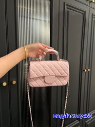 Pink Colour Women Colourful Letter Handle Tote Woc Bags Wallet Luxury Handbag Gold Metal Hardware Matelasse Chain Crossbody Shoulder Handbags Crad Holder Purse