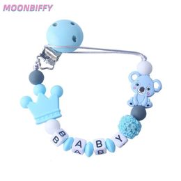 Mobiles# Koala Pacifier Chain Holder for Baby Kids Clips Teething Chew Toy Dummy Silicone Infant Teether 230607