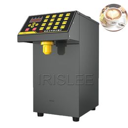 Syrup Dispenser 8L Square Bucket Fructose Machine White Bubble Tea Machine Milk Tea Shop Equipment