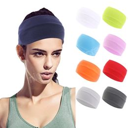 Women Yoga Wide Headband TurbanLady Flat Elastic Sport Boho Hair Band Head Wrap Hairband Summer Sports Run Accessories