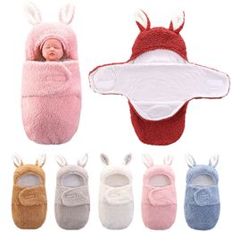 Blankets Swaddling Soft born Baby Wrap Blanket Baby Sleeping Bag Envelope for born Sleepsack Cotton Thicken Cocoon for Baby Pography Stuff 230608