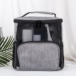 Storage Bags Essentials Tote Bag Multifunctional Cosmetic Comfortable Handle Organization Men Women Portable Business Travel Handbag