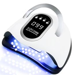 Nail Dryers Professional Nail Dryer For Manicure Powerful UV Gel Nail Lamp 66 LEDs 4 Timer Automatic Sensing Gel Polish Drying Lamp 230607