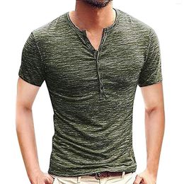 Men's Casual Shirts Men Graphic T Big And Tall Summer Button Short Sleeves Comfortable Fashion Blouse Sleeve Top