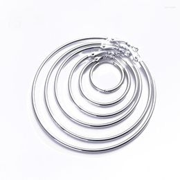 Hoop Earrings Women Fashion Earring 2023 Jewellery Big Size Round Stainless Steel Charm Ear Pendants Beautiful Earbob Female