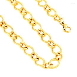 Chains Cuban Link Chain Women Heavy Necklace Goth Thick Thread Stainless Steel Gold Colour Long Collar Choker