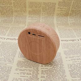 Portable Speakers Retro Wood Bluetooth Speaker Portable Outdoor Wireless Computer Bluetooth Speaker Support Aux Card for