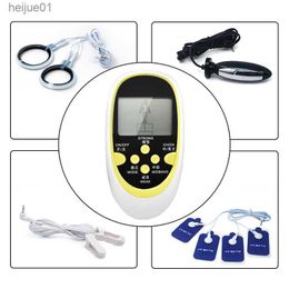 Defibrillator Electrostimulation Sex Toys Kits For Men Woman Electro Sex Medical Cockring sexual Stimulator Anal Plug Products L230518