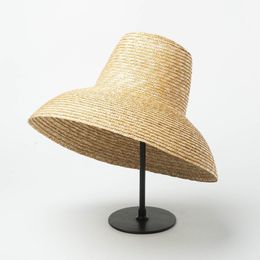 Wide Brim Hats Bucket Hats Lamp Shape Sun Hat for Women Big Wide Brim Summer Beach Hat Ladies High Top Straw Hat UV Protection Derby Travel Hat 230607