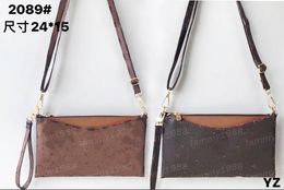 Brown Clutch bag Wallets women's wristlet phone bags accessories key pouches designer zipped coin purse handbag men outdoor clutch's wallet Clutch Bags chain