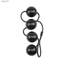 Big Black Anal Plugs Ball Anus Beads Vagina Ball Stimulator large 4cm Anal 4 Balls Sex Toys Adult Product Prostate Massager L230518