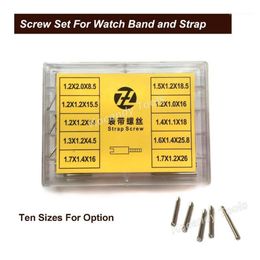 Screw Tube Rod for Metal Watch Band 50pcs 10 sizes Stainless Steel Repair Tools Watch Parts 8 5mm - 26mm 13069