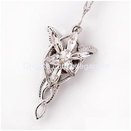 Pendant Necklaces Necklace Fashion Jewellery The Film Arwen Evenstar 5X3Cm For Women Drop Delivery Pendants Dho91