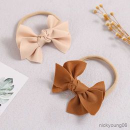 Hair Accessories Baby Girl Headband Bow Knot Hairband For Infants Kids Cotton Headbands Toddler Princess Band Stretchy R230608