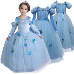 Girls Dresses Princess Girl Dress Children Christmas Party Costume For Kids Clothes Fantasy Ball Wear Up 230607