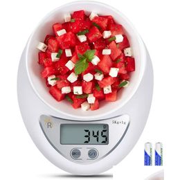 Household Scales 5000G/1G Digital Food Scale Mtifunction Measures In Grammes And Ounces Kitchen Accessories Drop Delivery Home Garden S Dhdgs