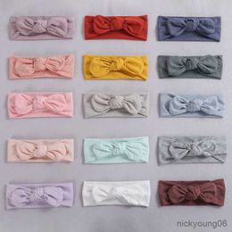 Hair Accessories Tie Knot Turbans Baby Headbands For Girls Elastic Band Newborns Headband Bands Springs Babies Cute Bandages R230608