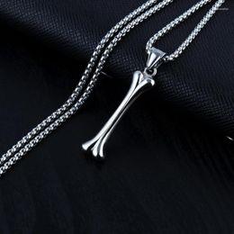 Pendant Necklaces Ornament Dog Bones Men's Necklace Fashion Cool Titanium Steel Chain Bone