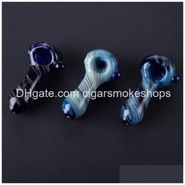 Smoking Pipes Mini Small Style Hand Spoon 30G Glass Dry Herb Pipe Pyrex Oil Burner Accessories Ship Drop Delivery Home Garden Househ Dhap5