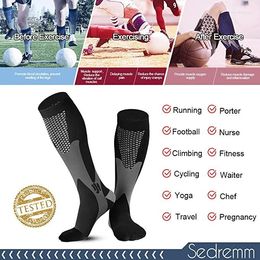Men's Socks Compression For Men&Women Graduated Stamina Circulation & Recovery Pain Relief Leg Support Knee Stockings
