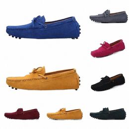 men casual shoes Espadrilles taupe navy brown wine red Lime Green Sky Blue Burgundy mens sneakers outdoor jogging walking five h2zW#