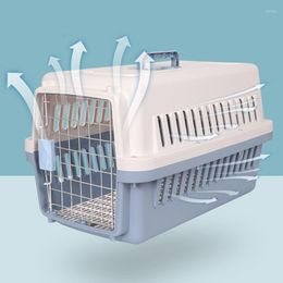 Cat Carriers Flight Case 2-Door Top Load Hard-Sided Dog And Kennel Travel Carrier Portable Check-in Suitcase Carrying