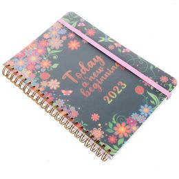 Agenda Book Pocket Notebooks Students Planner Coil Paper Office Supply Schedule Planning