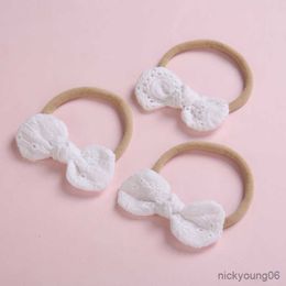 Hair Accessories Baby Bows Headbands For Girls Princess Kids Embroidery Headband Infant Party Hairclip Wedding Hairpins R230608