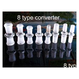 Accessories 14Mm 18Mm Glass Slide Converter 8 Type Male To Female Converts Thick Adapter Standard For Water Pipe Oil Rig Vt0156 Drop Dh3By