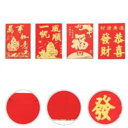 Gift Wrap 160 Pcs Year Red Envelope Paper Wedding Cards Chinese Envelopes Favours R Packets Ceremony Money Storage