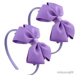 Hair Accessories Headbands for Girls Headband with Bow Ribbon Hoop Boutique Grosgrain Kids Teen R230608