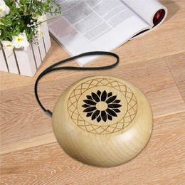 Portable Speakers Blue Tooth Speaker Retro Wood Portable Wireless Speaker Outdoor For Sound System Radio Music Subwoofer