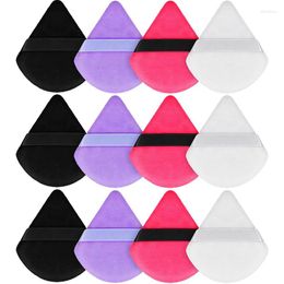 Makeup Sponges 4/12Pcs Triangle Powder Puff Face Sponge Soft Velvet Cosmetic Foundation Blender Beauty Make Up Tool