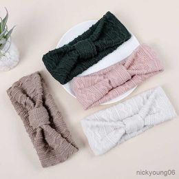 Hair Accessories Knitted Headband Baby Turban Children Elastic Bands For Girl Hairbands Tie Knot Infant Newborn Bandage R230608