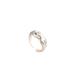 Cluster Rings Real S925 Silver Nude Women Ring Art Aesthetics Men And Retro Personality Exaggerated Trend Goddess