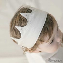 Hair Accessories Baby Headband Crown Hats For Kids Turban Elastic Band Girls Boy Head Wraps Toddler Birthday Newborn Photo Shoot R230608