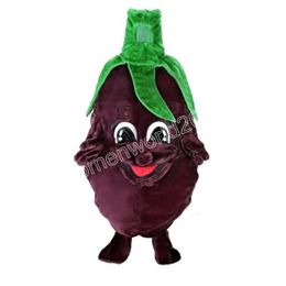 Eggplant Mascot Costume Simulation Cartoon Character Outfit Suit Carnival Adults Birthday Party Fancy Outfit for Men Women