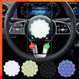 New Universal Car Dashboard Suction Phone Holder Adhesive Silicone Sticker Phone Stand Hand Mobile Device Mount Interior Accessories