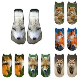 Men's Socks Ideas 3D Lovely Animal Printed Men Fashion Funny Unisex Cute Low Cut Summer Comfortable Novelty Ankle