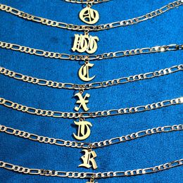 Anklets 2023 Gold Color Initial Letter Bracelet For Women A-Z Alphabet Adjustable Fashion Anklet Beach Barefoot Foot Jewelry