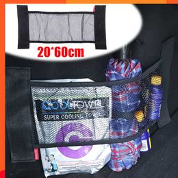 New Trunk Elastic Mesh Fixed Straps Auto Organiser Extinguisher Storage Net Seat Fixing Bag Car Interior Accessories 20X60cm