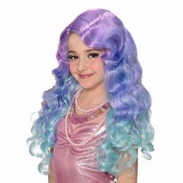 Girls Cosplay Wigs with Gradient Colors Perfect for Performance and Play Multiple Styles Available Instant Transformation for Young Stars